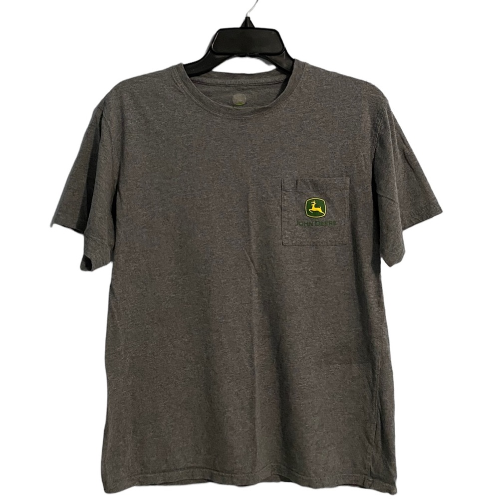 Grey Vintage John Deere Pocket T-Shirt